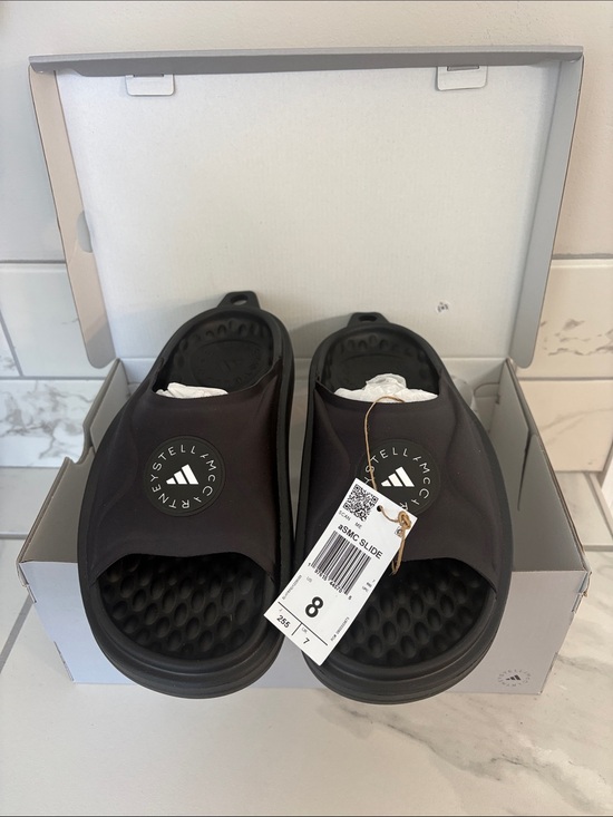 Adidas by Stella McCartney Shoes - Adidas by Stella McCartney Slide Shoes in Core Black Size 8